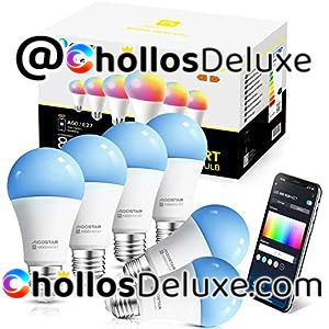 6x Bombillas Inteligentes E27 RGB Alexa/Google