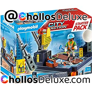 Playmobil City Action Starter Pack Construcción con Grúa