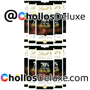 2x Lindt Excellence 70% Chocolate 5 Tabletas