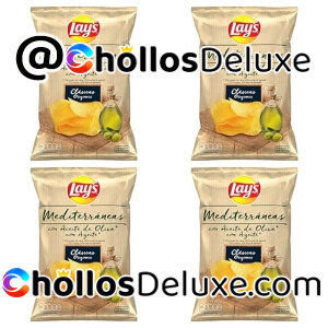4x Lay's Mediterráneas Patatas Fritas 100% Aceite Oliva