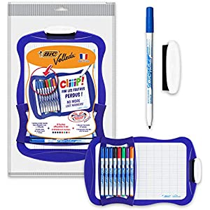 Bic Velleda Cliiip Set Pizarra Blanca +8 Rotuladores +Borrador
