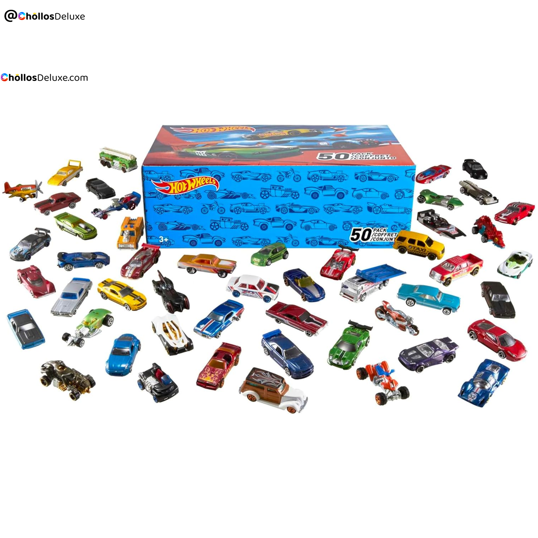 Hot Wheels Pack 50 Vehículos 1:64