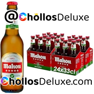 Pack 24 Cervezas Mahou 5 Estrellas sin Gluten
