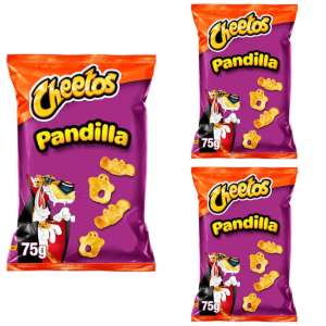 3x Cheetos Pandilla Snack Queso 75g
