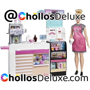 Barbie Cafetería Muñeca con Accesorios