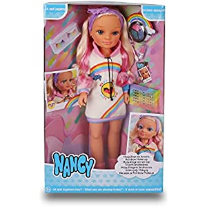 Nancy Maquillaje de Arcoiris Muñeca con Accesorios