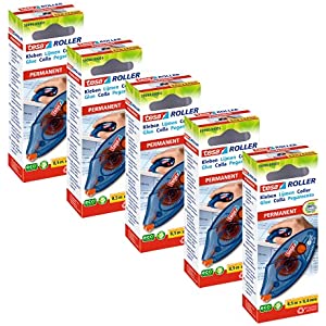 5x Tesa Roller Pegamento Permanente