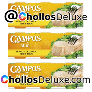9 Latas Campos Atún en Aceite de Girasol