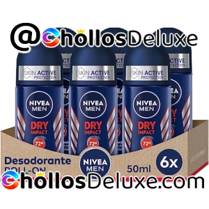 12x Nivea Men Dry Impact Roll-on 50ml
