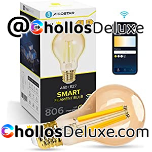 Aigostar Edison Bombilla LED E27 6W Alexa/Google