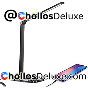 Lámpara de Escritorio LED Carga Inalámbrica +2 Puertos USB