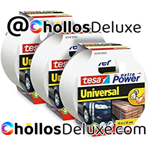 3x Tesa Extra Power Universal Cinta Adhesiva Americana 10m x 50mm