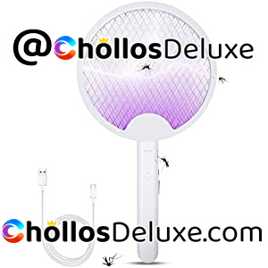 Lámpara/Raqueta Antimosquitos LED Eléctrica Recargable