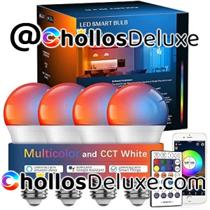 Pack 4 Bombillas RGB Inteligentes E27 Alexa/Google