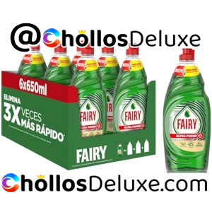 6x Fairy Ultra Poder Lavavajillas Líquido 650ml