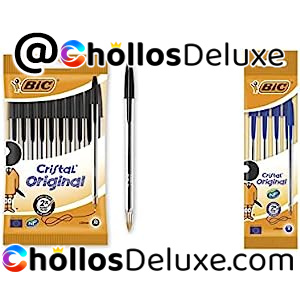 Set 14 Bolígrafos BIC Cristal Original (10 Negros +4 Azules)