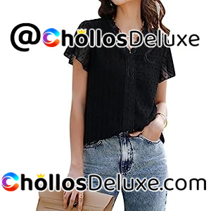 Blusa Mujer Cuello en V 4 Modelos