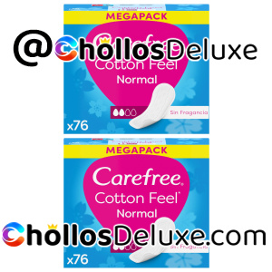 2x Carefree Cotton Protegeslips 76 Unidades