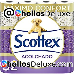32x Rollos Scottex Acolchado Papel Higiénico