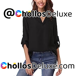 Blusa Cuello en V Mujer
