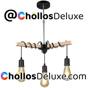 Lámpara Techo Colgantes Vintage 3 Luces