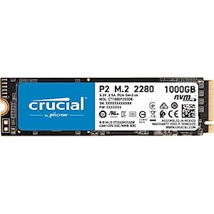 SSD NVMe PCIe M.2 1TB Crucial P2