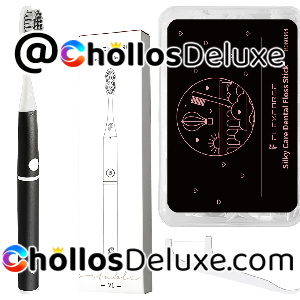 Cepillo de Dientes Eléctrico con 2 Cabezales +Seda Dental