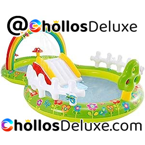 Intex Piscina Infantil Hinchable con Dispersor de Agua y Tobogán