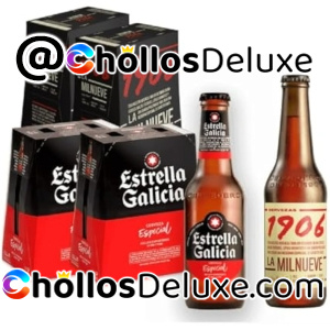 Pack 24 Botellines Cervezas 1906 y Estrella Galicia