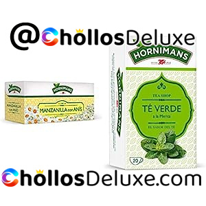 45 Bolsitas Hornimans Té Manzanilla con Anís y Té Verde a la Menta