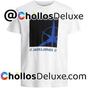 Jack & Jones Estampado Cuello Redondo Camiseta Hombre