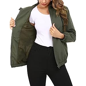Cortavientos Impermeable con Capucha Mujer