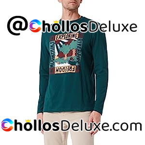 Springfield Exploring Camiseta Manga Larga Hombre