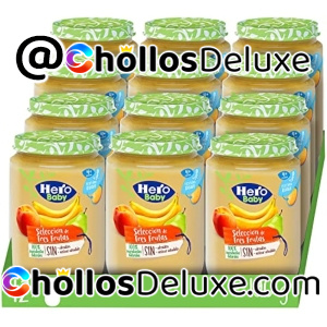 12x Tarritos Hero Baby Selección de 3 Frutas
