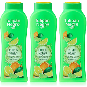 3x Tulipán Negro Gel de Baño Citrus Green 650ml