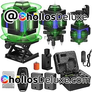 Nivel Láser Autonivelante 4D +2 Baterías +Extras