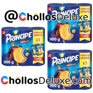 3x Príncipe Galletas Chocolate con Leche 3 Paquetes