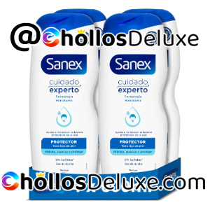4x Sanex Cuidado Experto Protector Gel de Ducha 600ml