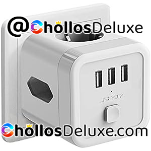 Powercube 3 Tomas Corriente +3 Puertos USB