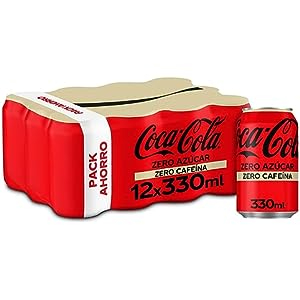 48x Coca-Cola Zero Azúcar Zero Cafeína 330ml