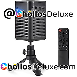 Proyector HD WiFi Bluetooth DLP con Trípode