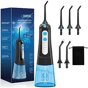 Irrigador Denta 4 Modos 300ML IPX7 2000mAh +5 Boquillas