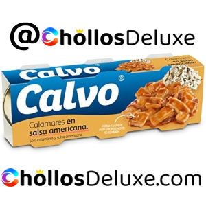 3 Latas Calvo Calamares en Salsa Americana
