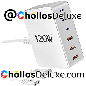 Cargador USB Tipo C 120W 6 Puertos