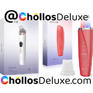 Pack Succionador Puntos Negros con 5 Cabezales +Exfoliador Facial Ultrasónico IPX5