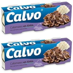 6 Latas Calvo Calamares en Tinta