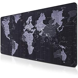 Alfombrilla Ratón Gaming XL 800 x300mm Mapamundi