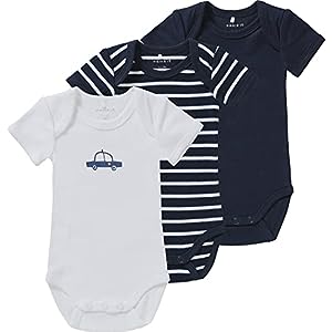 Pack de 3 Bodies Bebés 100% Algodón