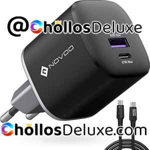 Cargador USB Tipo C 67W 2 Puertos