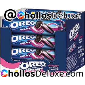 16 Paquetes Oreo Remix Galletas Cacao con Crema Frambuesa y Vainilla